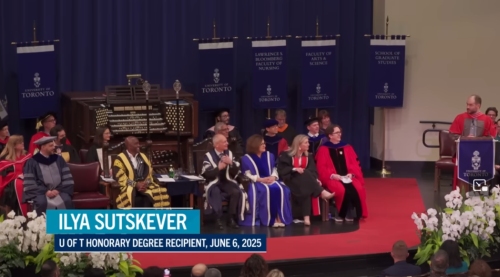 Ilya Sutskever at University of Toronto convocation June 6, 2025 Ilya Sutskever at University of Toronto convocation June 6, 2025