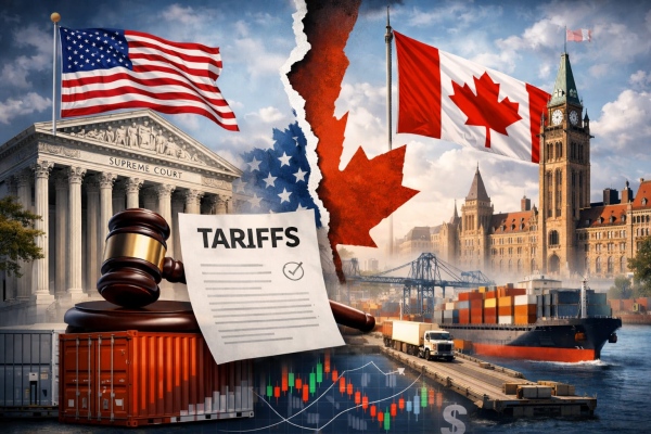 AI Image US Canada Tariffs