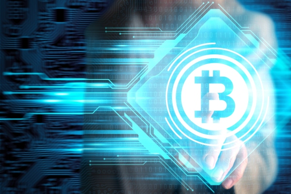 Freepik Bitcoin hologram image Freepik Bitcoin hologram image
