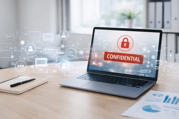 AI Image laptop with confidential access
