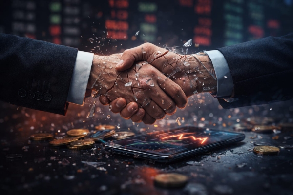 AI image Breaking investor confidence AI image Breaking investor confidence
