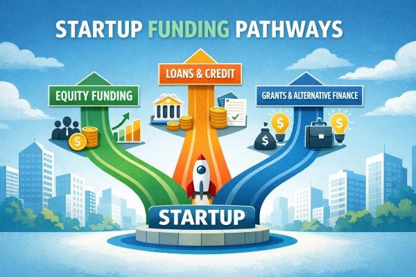 AI image Startup funding pathways AI image Startup funding pathways
