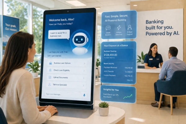 AI Image AI enabled commercial bank