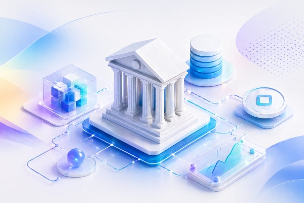 AI Image digital money infrastructure for banks
