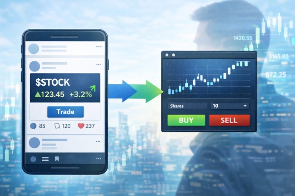 AI Image social intent to brokerage trade