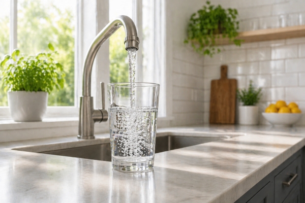 AI Image water being poured into a glass AI Image water being poured into a glass