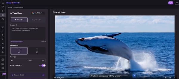 image2video.ai free text to video generator, image 2