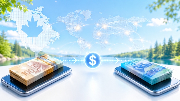 AI Image – CAD Stablecoin remittance payments