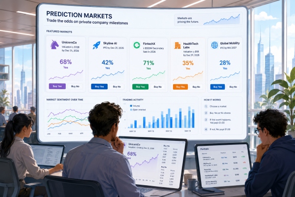 AI Image – Private Market Valuations Get Prediction Odds