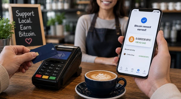 AI Image – Shakepay Turns Card Rewards Into Bitcoin Reserves