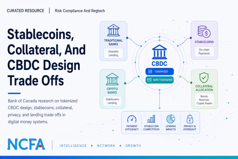 NCFA Resource – Bank of Canada on Stablecoins, Collateral, And CBDC Design Trade Offs