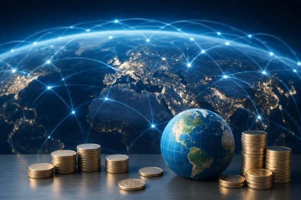 AI Image – Global finance and money connectivity