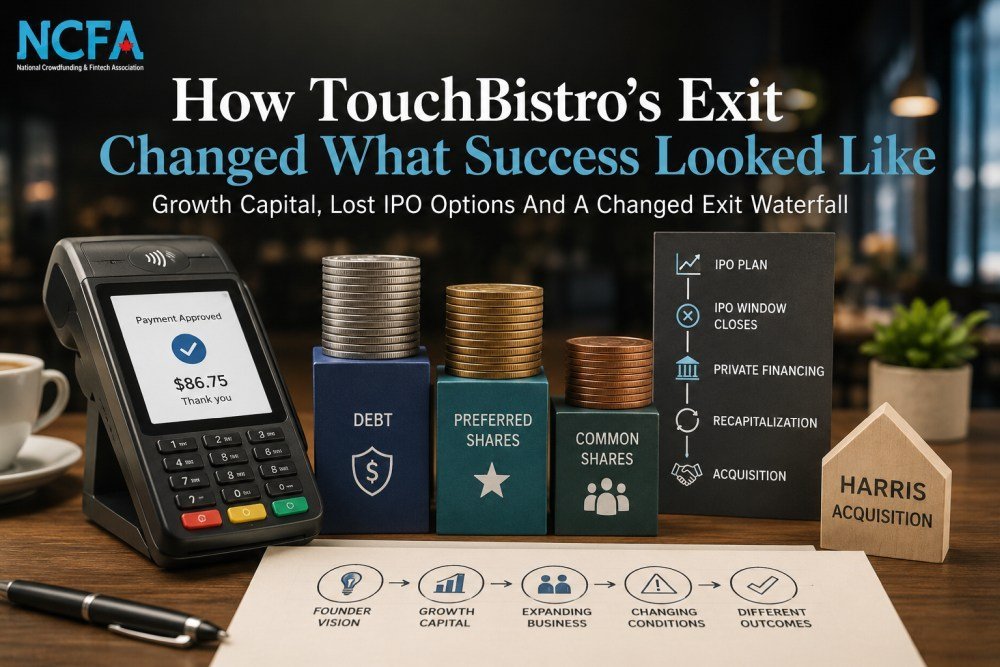 TouchBistro startup exit illustrating venture capital funding, IPO challenges and acquisition lessons for Canadian founders