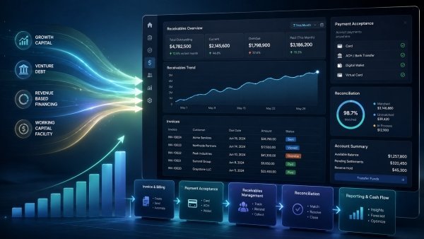 AI Image – Embedded payments and receivables platform funded with growth capital