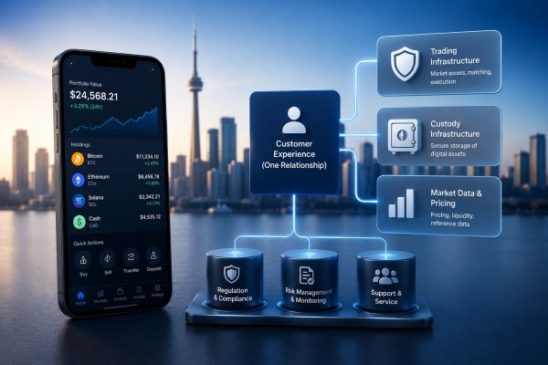 AI Image – Webull Canada crypto trading powered by Coinbase infrastructure