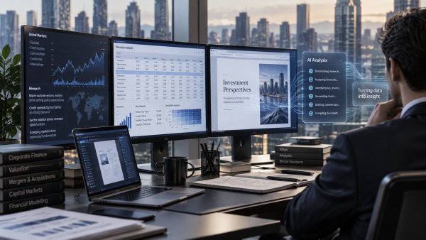 AI Image – AI financial research and investment analysis workspace