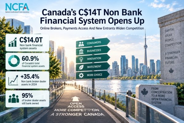 NCFA Story – Canada C$14T non bank financial system with online broker growth and wider financial access